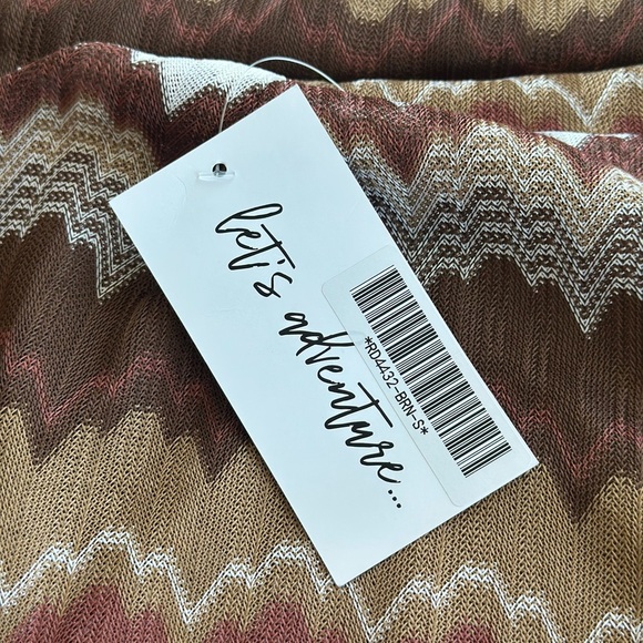 NWT 12th Tribe Arista Chevron Halter Maxi Dress - Picture 3 of 12